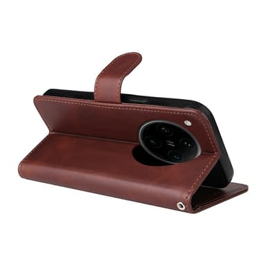 SKALO Motorola Moto G75 5G PU-nahka Lompakkokotelo - Ruskea