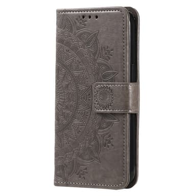 SKALO OnePlus 13R Mandala Lompakkokotelo - Harmaa