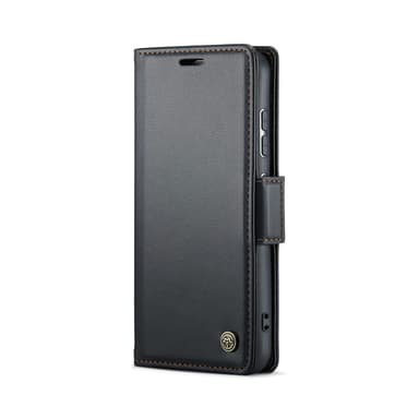 CaseMe Samsung S25 023 Series PU-Läder Lompakkokotelo - Musta