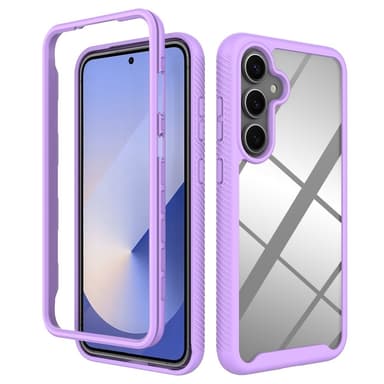 SKALO Samsung S25+ Shockproof Clear Hybrid Suojakuori - Violetti