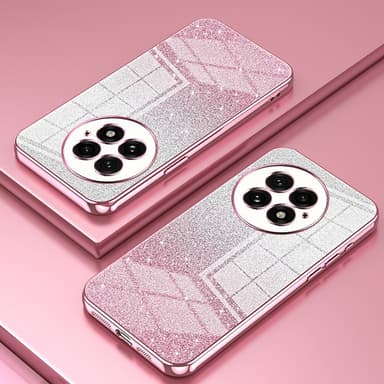 SKALO OnePlus 13 Electroplating Glitter Suojakuori - Pinkki