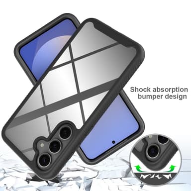 SKALO Samsung S25+ Shockproof Clear Hybrid Suojakuori - Violetti