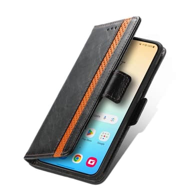 SKALO Samsung S25 CASENEO 002 Premium Lompakkokotelo - Musta