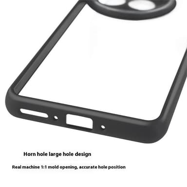 SKALO OnePlus 13 Läpinäkyvä TPU-puskuri Suojakuori - Musta