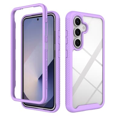 SKALO Samsung S25 Shockproof Clear Hybrid Suojakuori - Violetti