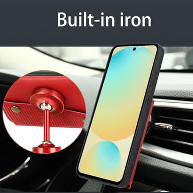 SKALO Xiaomi Redmi Note 14 Pro 5G PU-nahkakotelo, 2 korttipaikkaa Suojakuori - Musta
