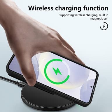 SKALO Samsung S25 PU-nahkainen Irrotettava Lompakkokotelo Suojakuori - Musta