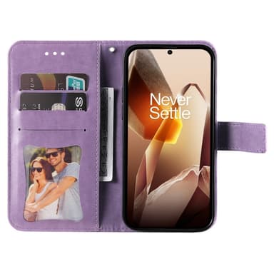 SKALO OnePlus 13 Mandala Lompakkokotelo - Violetti