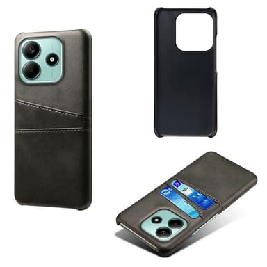 SKALO Xiaomi Redmi Note 14 5G PU-Nahkainen Kortholderi Suojakuori - Musta