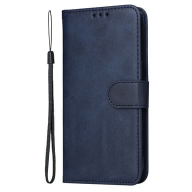 SKALO Motorola Moto G15 4G PU-nahka Lompakkokotelo - Sininen