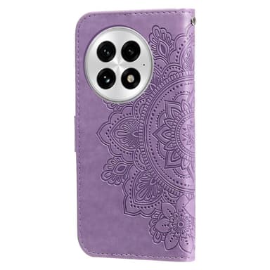 SKALO OnePlus 13 Mandala Lompakkokotelo - Violetti