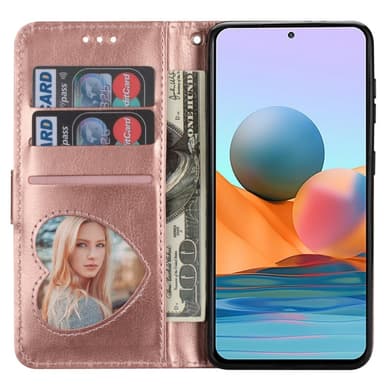 SKALO Samsung S25 Glitter Vetoketju Lompakkokotelo - Ruusukulta