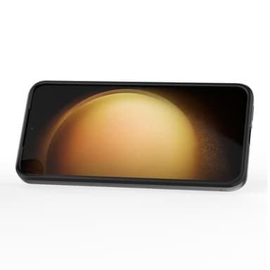 SKALO Samsung S25 Armor Metallring Suojakuori - Musta