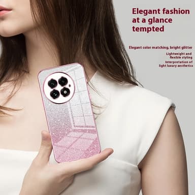 SKALO OnePlus 13 Electroplating Glitter Suojakuori - Violetti