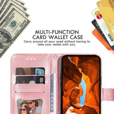 SKALO Motorola Moto G15 4G Mandala Lompakkokotelo - Pinkki