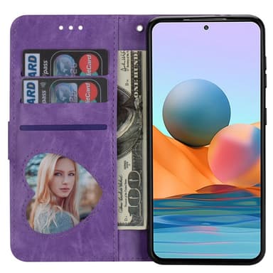 SKALO Samsung S25+ Glitter Vetoketju Lompakkokotelo - Violetti