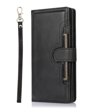 SKALO Samsung S24 Ultra Big Wallet Lompakkokotelo - Musta