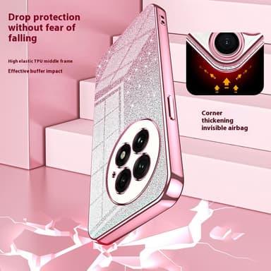 SKALO OnePlus 13 Electroplating Glitter Suojakuori - Violetti