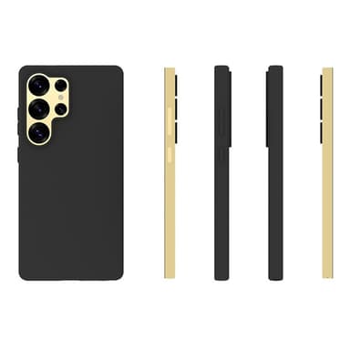 SKALO Samsung S25 Ultra Mattamusta Ultrahohut TPU Suojakuori - Musta