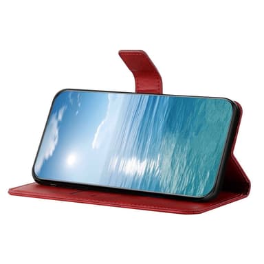 SKALO Xiaomi Redmi Note 14 5G PU-Nahka Lompakkokotelo - Punainen