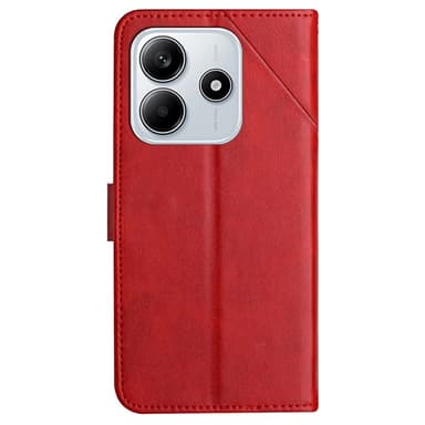 SKALO Xiaomi Redmi Note 14 5G PU-Nahka Lompakkokotelo - Punainen