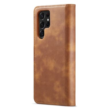 DG MING Samsung S25 Ultra 2-in-1 Magneetti Lompakkokotelo - Ruskea