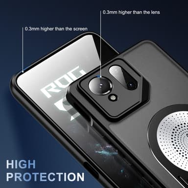 SKALO Asus ROG Phone 9 5G Graphene Heat Dissipation Suojakuori - Musta
