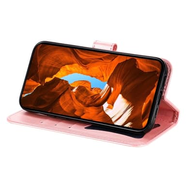 SKALO Motorola Moto G15 4G Mandala Lompakkokotelo - Pinkki