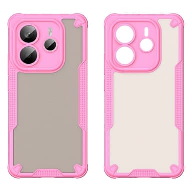 SKALO Xiaomi Redmi Note 14 5G Armor Hybrid Frosted Suojakuori - Pinkki