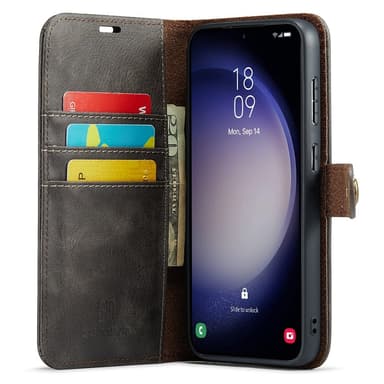 DG MING Samsung S25+ 2-in-1 Magneetti Lompakkokotelo - Harmaa