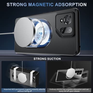 SKALO Asus ROG Phone 9 5G Graphene Heat Dissipation Suojakuori - Musta