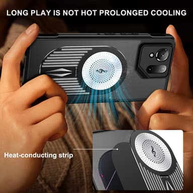 SKALO Asus ROG Phone 9 5G Graphene Heat Dissipation Suojakuori - Musta