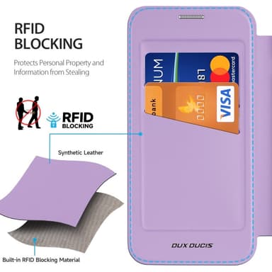 DUX DUCIS Samsung S25+ Skin X Pro Lompakkokotelo - Violetti