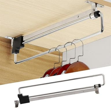Ulosvedettävä vaatekaapin ripustin 45cm
