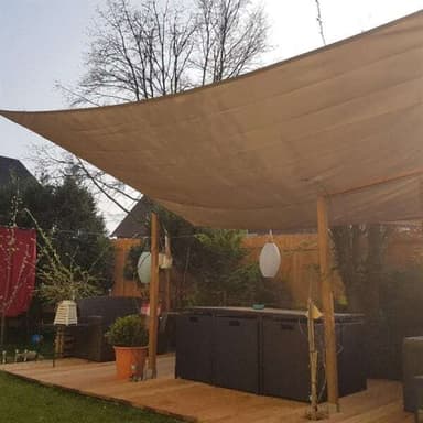 Aurinkopurje 3x3m - Musta