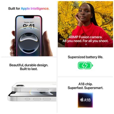 iPhone 16e älypuhelin 512 GB (musta)