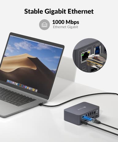 AV Access -telakointiasema ja KVM-kytkin 2-2 USB-C & DP+HDMI-HDMI, 4K60Hz, 5x USB-A, 1x USB-C PD 60W, 3,5 mm AUX, SD-korttipaikka ja Toslink iDOCK C10