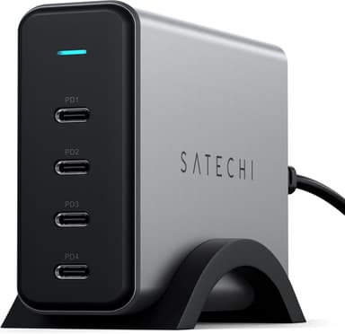 Satechi 165 W USB-C 4-porttinen PD GaN -laturi