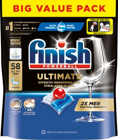 Finish Ultimate all-in-1 astianpesutabletti (58 kpl)
