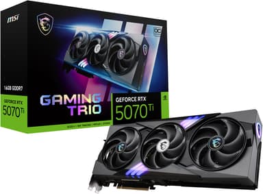 MSI GeForce RTX 5070 Ti GAMING TRIO OC PLUS näytönohjain (16 GB GDDR7)