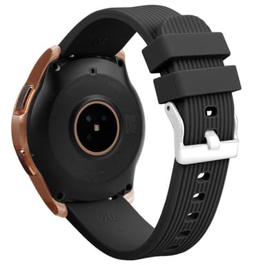 Samsung Galaxy Watch 42 mm  silikonirannekoru (S) Musta