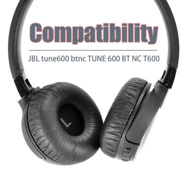 1 korvapehmustepari JBL TUNE 600 BTNC TUNE 600 BT NC T600 Musta