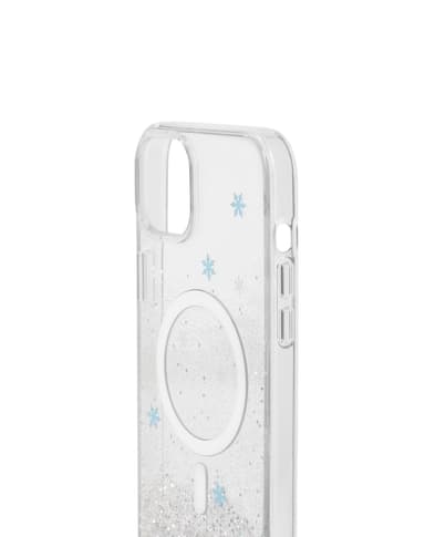 Clear Case MagSafe iPhone 15 Plus Snowflake