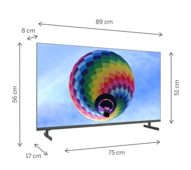 Thomson Google 40" 40QG4S14 FullHD älytelevisio (2024/sivujalat)