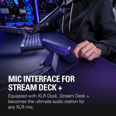 Elgato Stream Deck + XLR telakointiasema