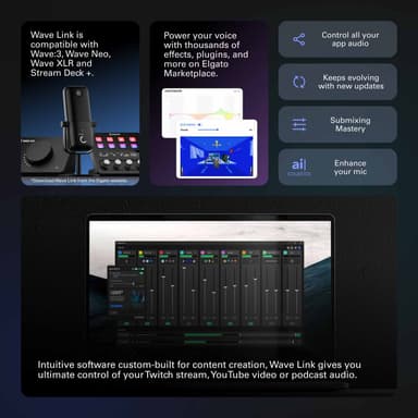 Elgato Stream Deck + XLR telakointiasema
