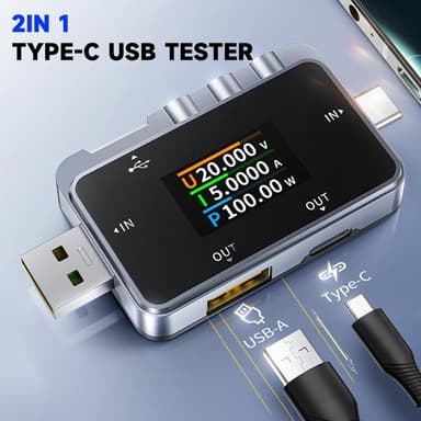 FNIRSI FNAC-28 USB-testeri tarkkaan virran ja jännitteen mittaukseen