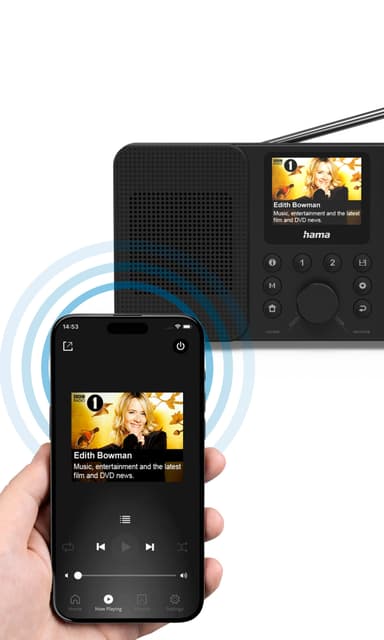 Hama DIR10 radio (musta)
