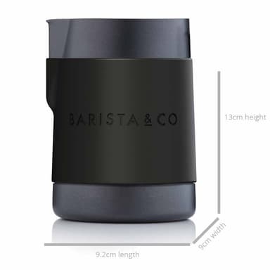 Shorty Ammattimainen Maitokannu Ruostumattomasta teräksestä (600ml), black