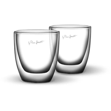 LAMART Latte Glass 2 -pakkaus, 80ml, kaksiseinäinen borosilikaattilasi